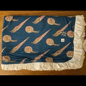 Kickee Pants Ruffle Toddler Blanket, cephalopods